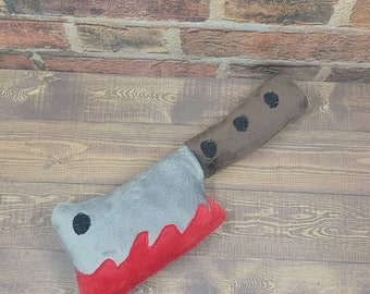 Bloody Cleaver Cat Toy /Cat Kicker, Stabby Cat/Catnip Toy Organic Catnip Blends