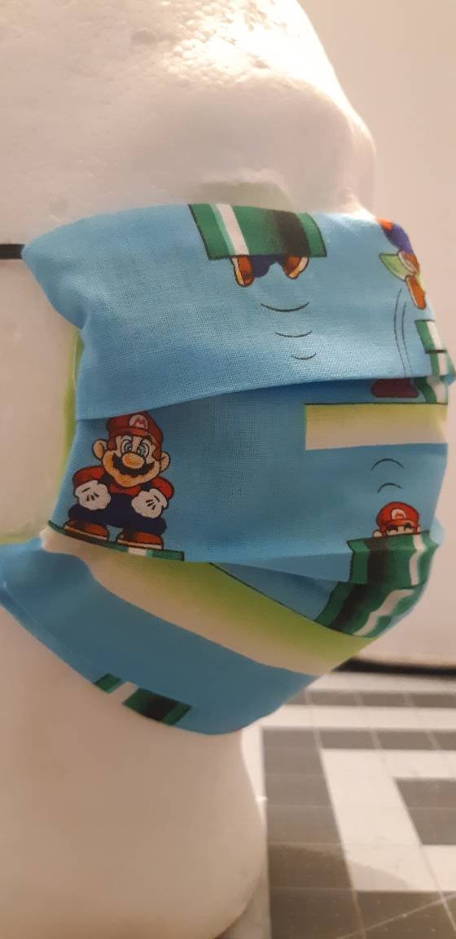 Washable Super Mario Tunnels Print Filter Pocket Multi Etsy