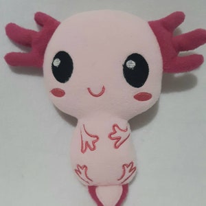 Medium Sized Chibi Axolotl Plush