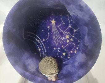 Stay Put Carolina Storm Bucket Wheel Cover/ Purple Galaxy/Purple Tonal/ Hedgehog Wheel