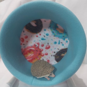 Enjoliveur de roue à godets Stay Put Carolina Storm/Donuts glacés/Bleu aqua/Roue hérisson