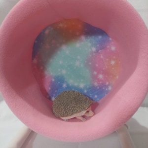 Stay Put Carolina Storm Bucket Wheel Cover/Cotton Candy Galaxy/Candy Pink/ Hedgehog Wheel
