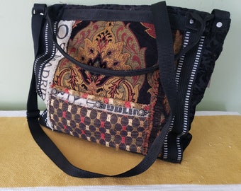 Boho Patchwork Cross-Body Shopper