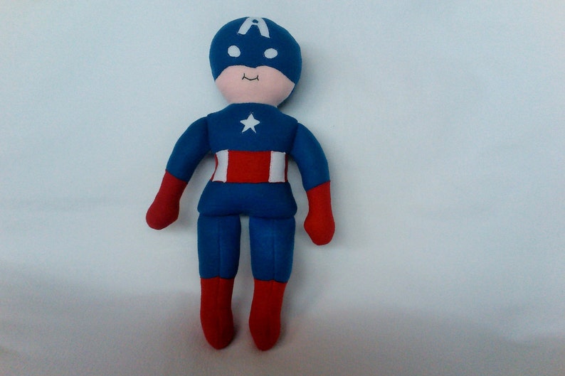 Super Dorable - Captain America - plyschfigur för pojkar bild 1