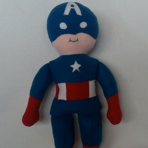 Super Dorable - Captain America - plyschfigur för pojkar bild 3