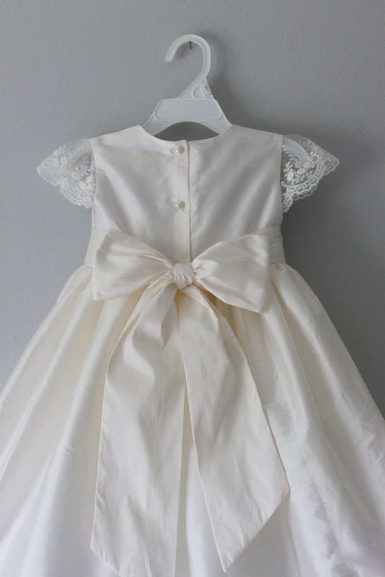 The Iris Dress: Lace Cap Sleeves Dress, Flowergirl Dress, Flower Girl Dress, Bridesmaid Dress, Wedding Dress image 1