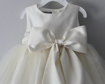 The Nancy Dress: Handmade flower girl dress, tulle dress, wedding dress, communion dress, bridesmaid dress, tutu dress
