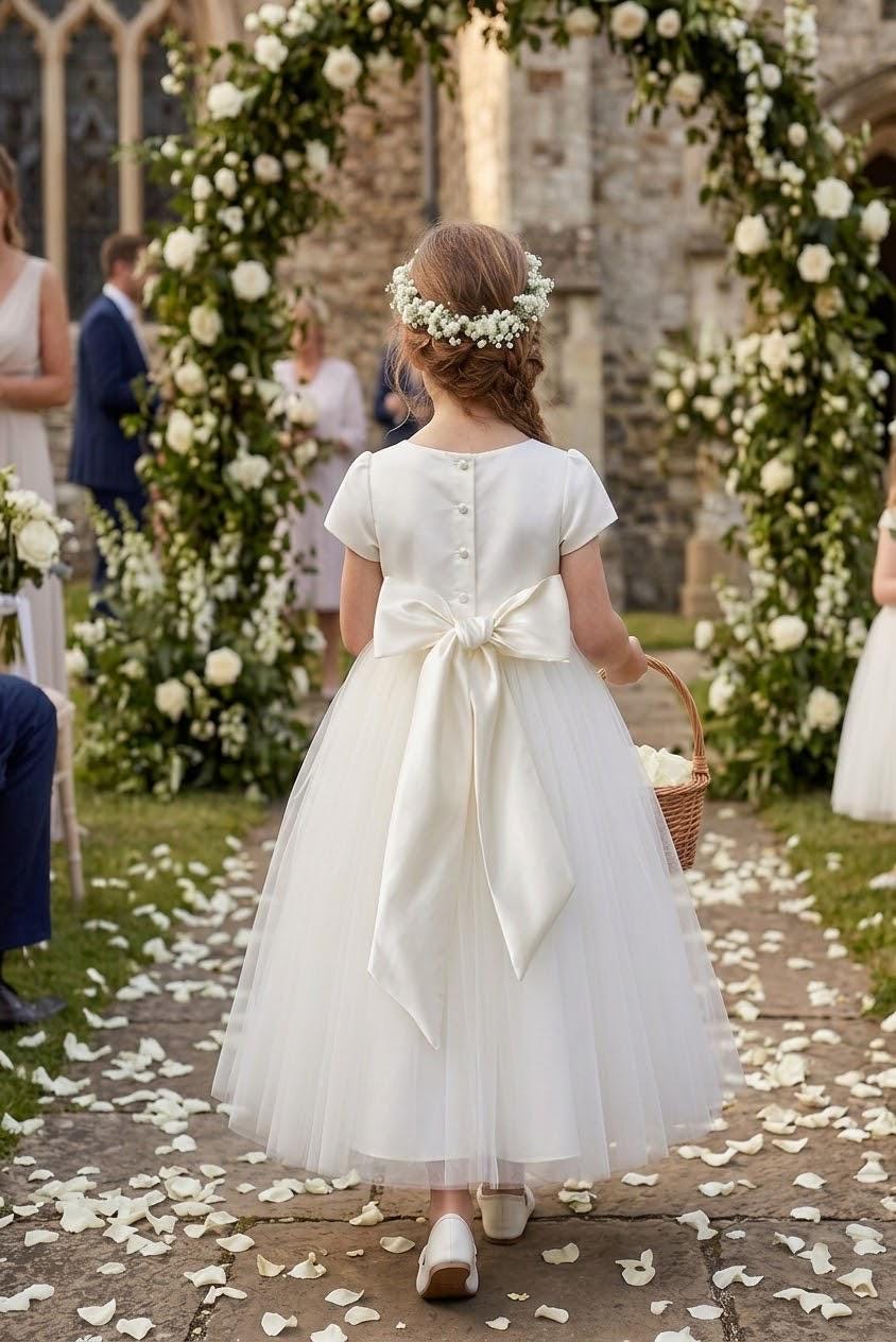 Little Girls White Bridesmaid Dresses