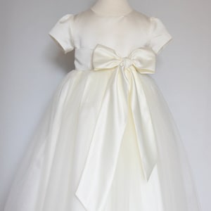 The Angela Dress: Handmade flower girl dress, tulle dress, wedding dress, communion dress, bridesmaid dress, tutu dress