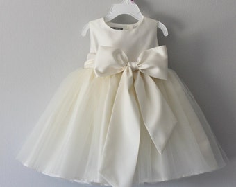 The Nancy Dress: Handmade flower girl dress, tulle dress, wedding dress, communion dress, bridesmaid dress, tutu dress
