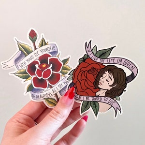 Avett Traditional Tattoo Style Rose Illustration Avett Etsy