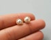 Freshwater pearl studs real pearl studs sterling silver or 14K gold pearl earrings bridesmaids earrings wedding earrings bridesmaids jewelry 
