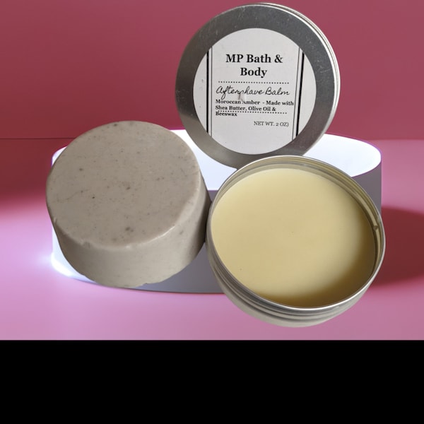 Shaving Soap and Aftershave Balm, Travel Safe Shaving Kit