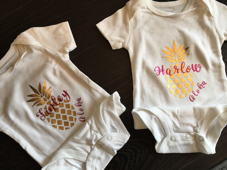 hawaiian baby onesie