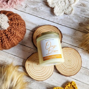 Orange Blossom - Soy Wax Candle - Floral Scented Candles - Hand Poured - Cotton Wick - Floral Fragrances - Vegan Candle
