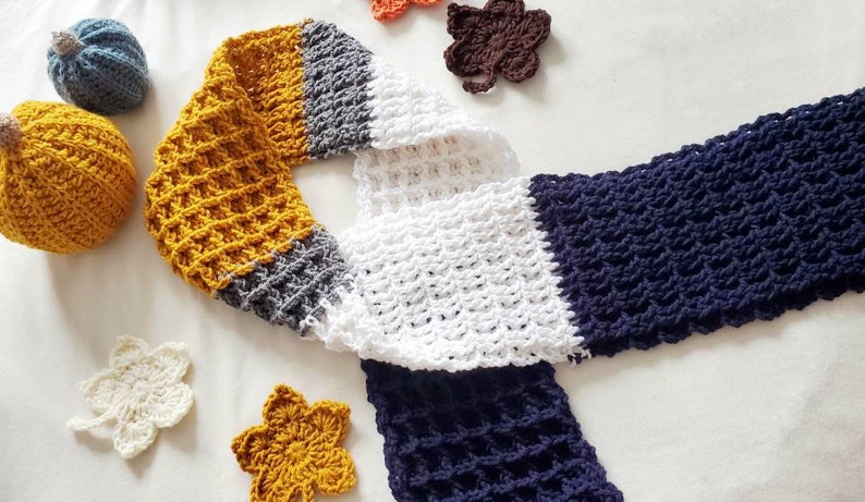 The Awfully Wonderful Waffle Scarf PATTERN Instant PDF Download Crochet Scarf Pattern Easy Crochet Pattern image 1