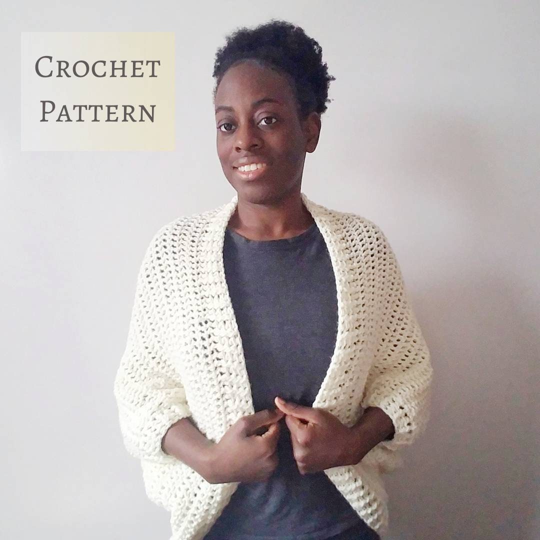 Cocoon cardigan crochet hot sale