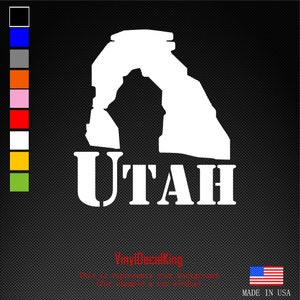 Adesivo decalcomania Moab Utah Arches Vinyl per computer portatili auto/camion