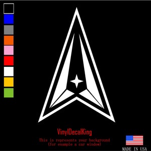 Neue United States Space Force Aufkleber sterben geschnitten Vinyl mehrere Größen erhältlich