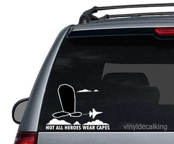 Alle slags Lederen ledelse Not All Heroes Wear Capes Sky Penis Navy Pilot Vinyl Car/truck - Etsy