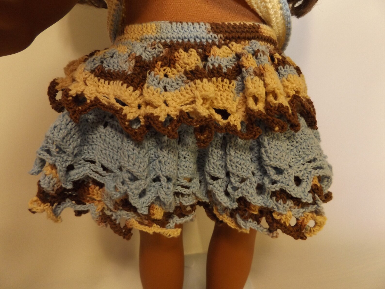 Crocheted Doll Skirt Outfit 18 Doll Crocheted Outfit Etsy