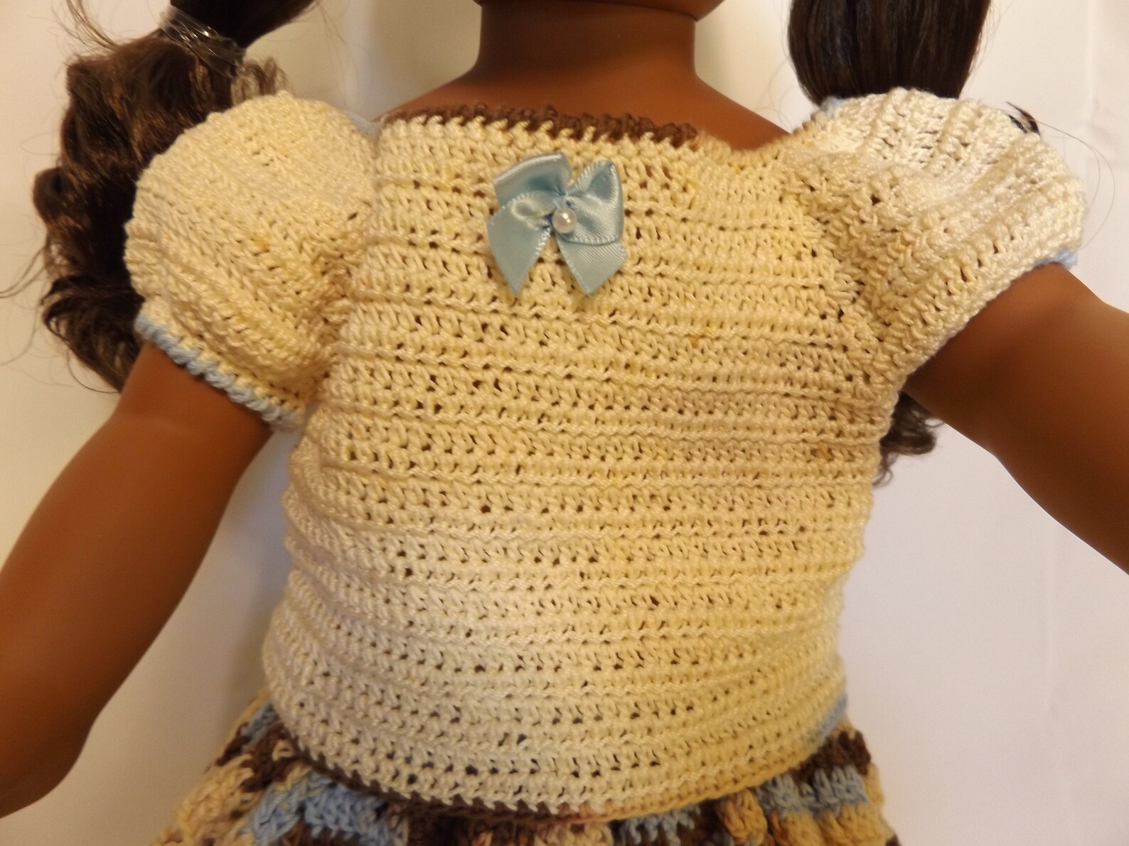 Crocheted Doll Skirt Outfit, 18 Doll Crocheted Outfit, 18 Doll Dress