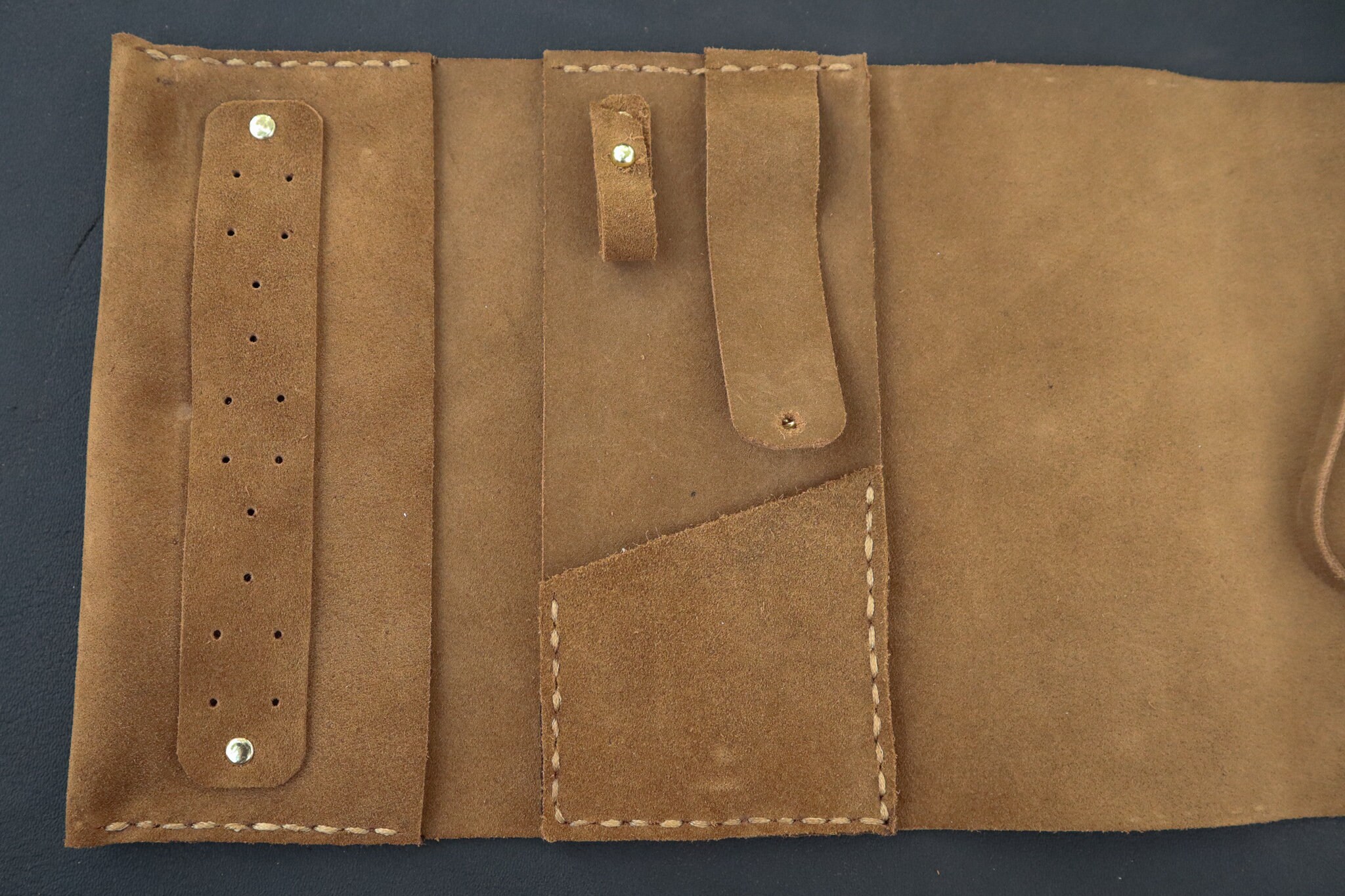 Handcrafted Leather Jewelry Travel Roll Etsy UK