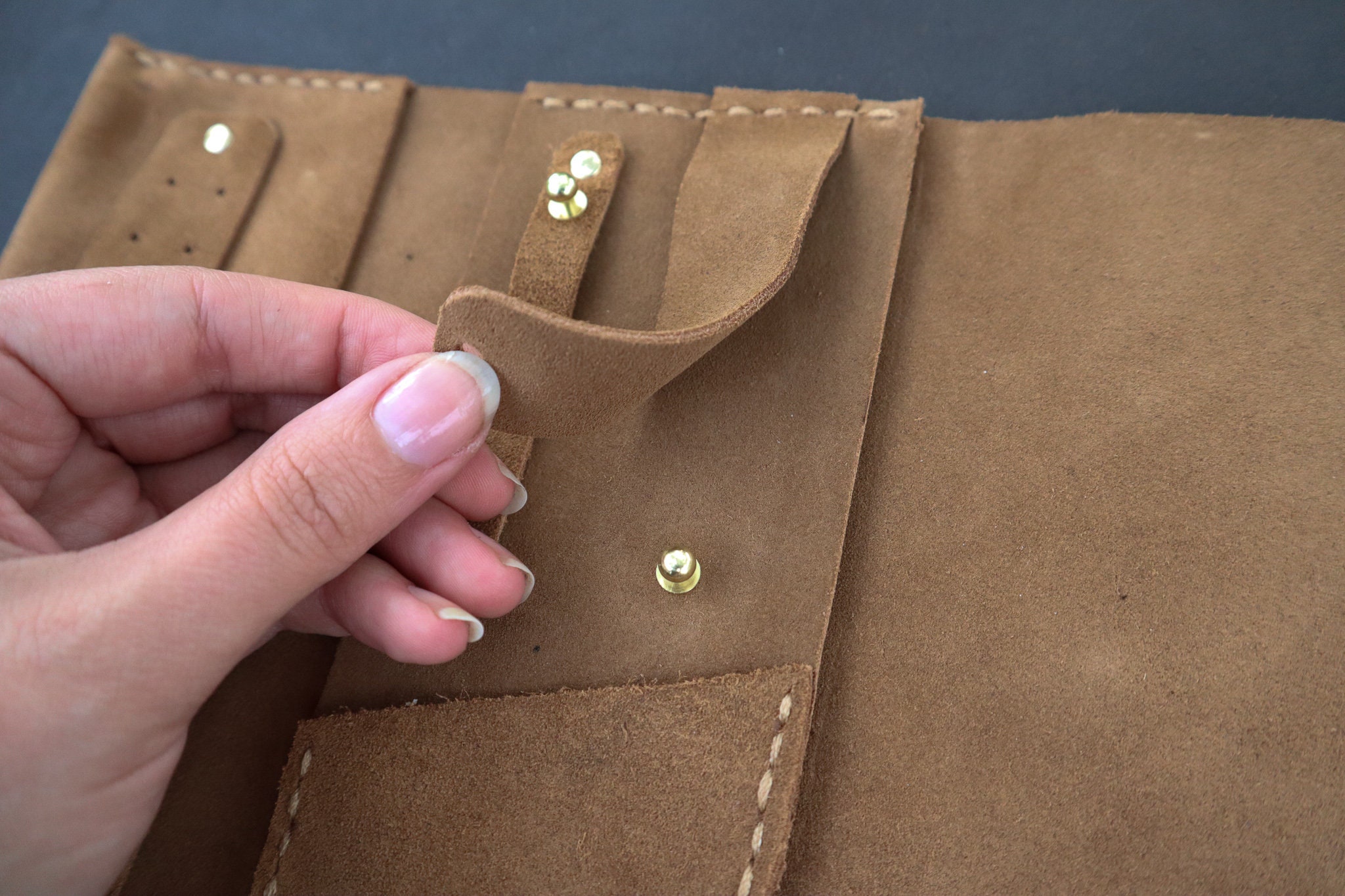 Handcrafted Leather Jewelry Travel Roll Etsy UK