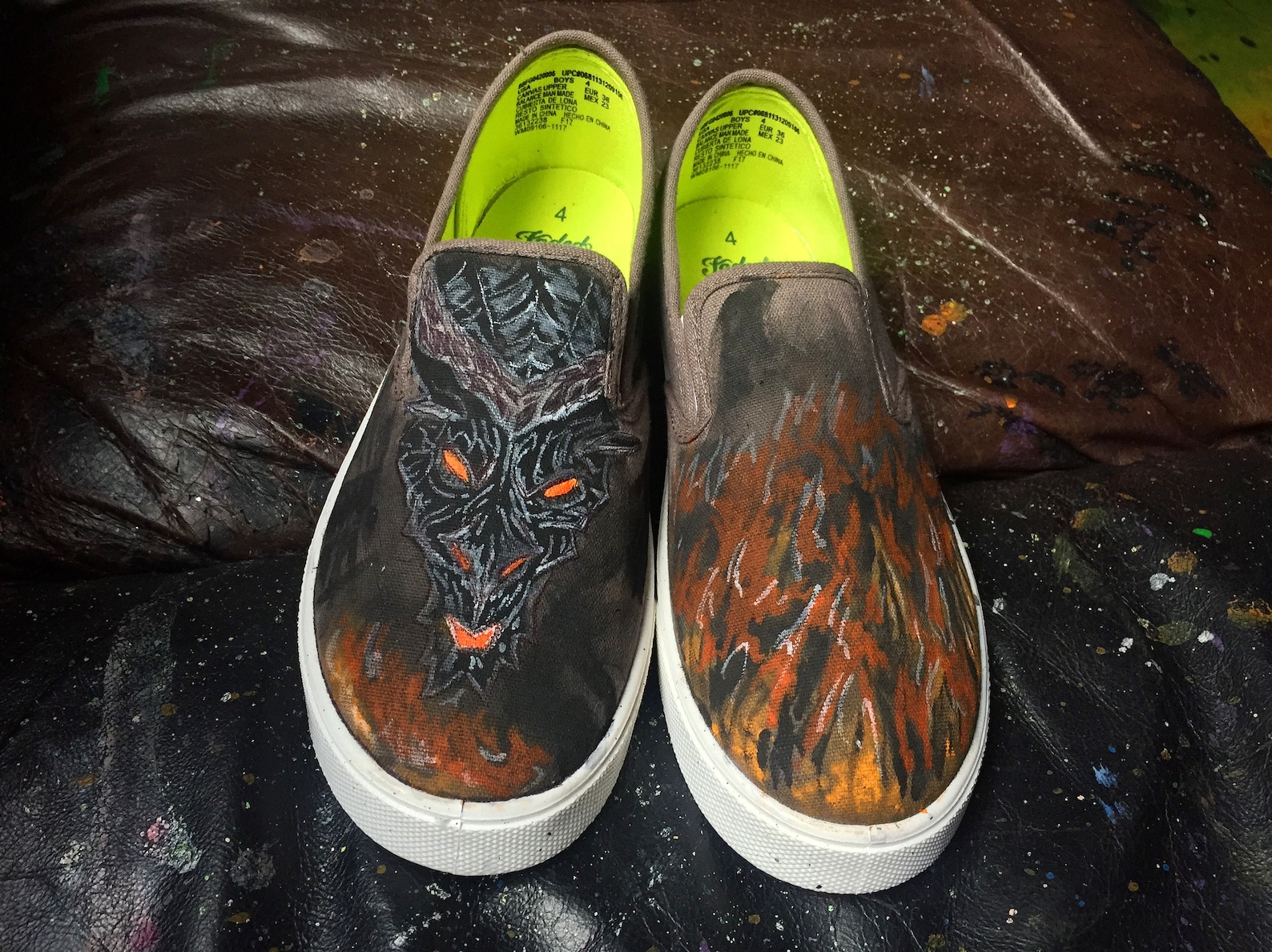 custom printed canvas shoes