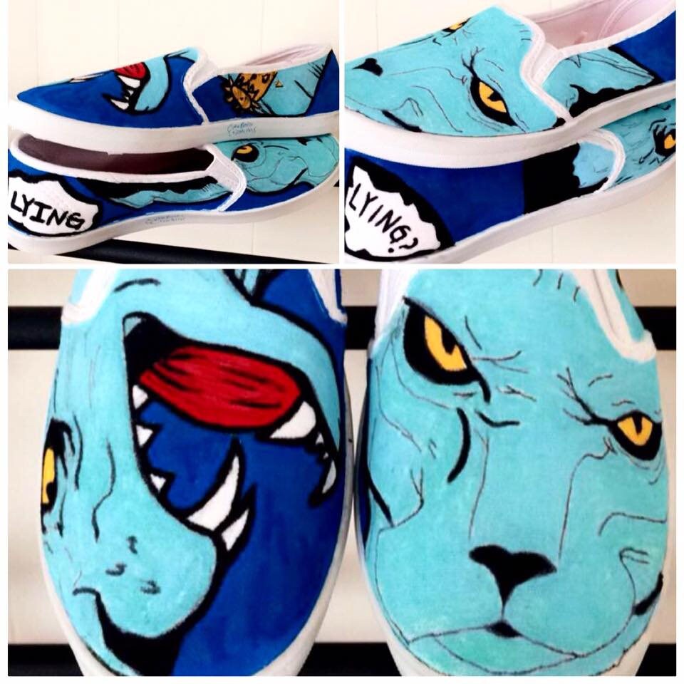custom printed canvas shoes