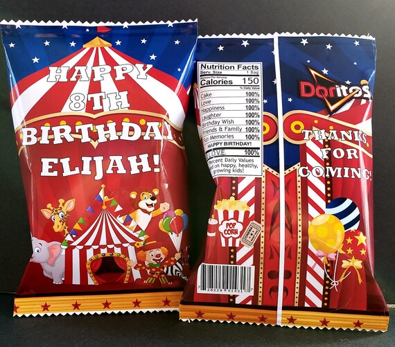 Custom made shop potato chip bags