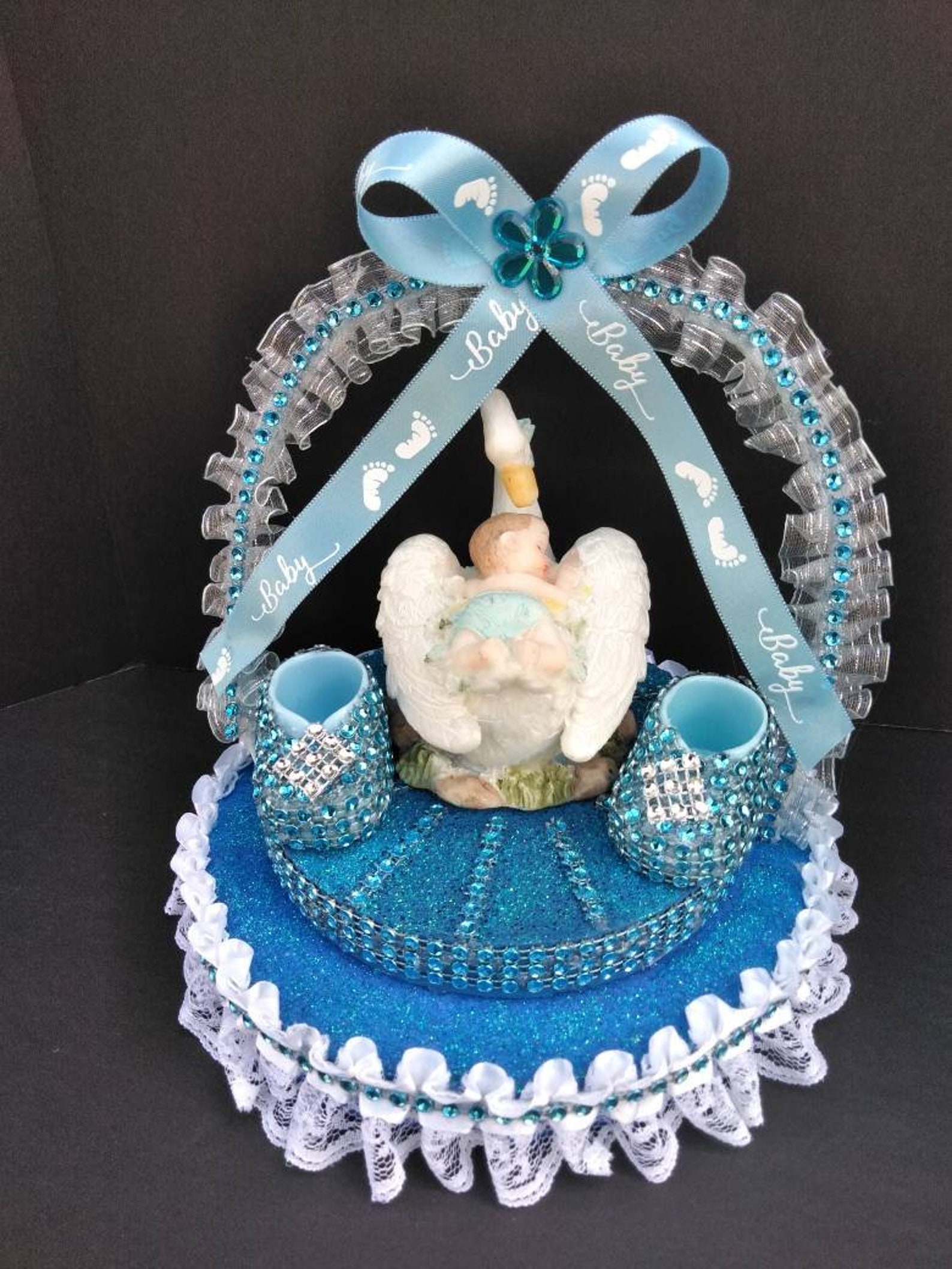 Topper Pour Gâteau Baby Shower Garçon, Centre De Table, Décoration Mom To Be, Neuf