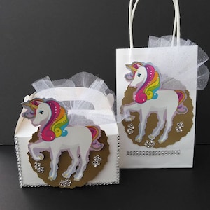 Unicorn Goody Bags and Boxes Party Bag Fillers Goodie Bags Party Favor Bags image 1