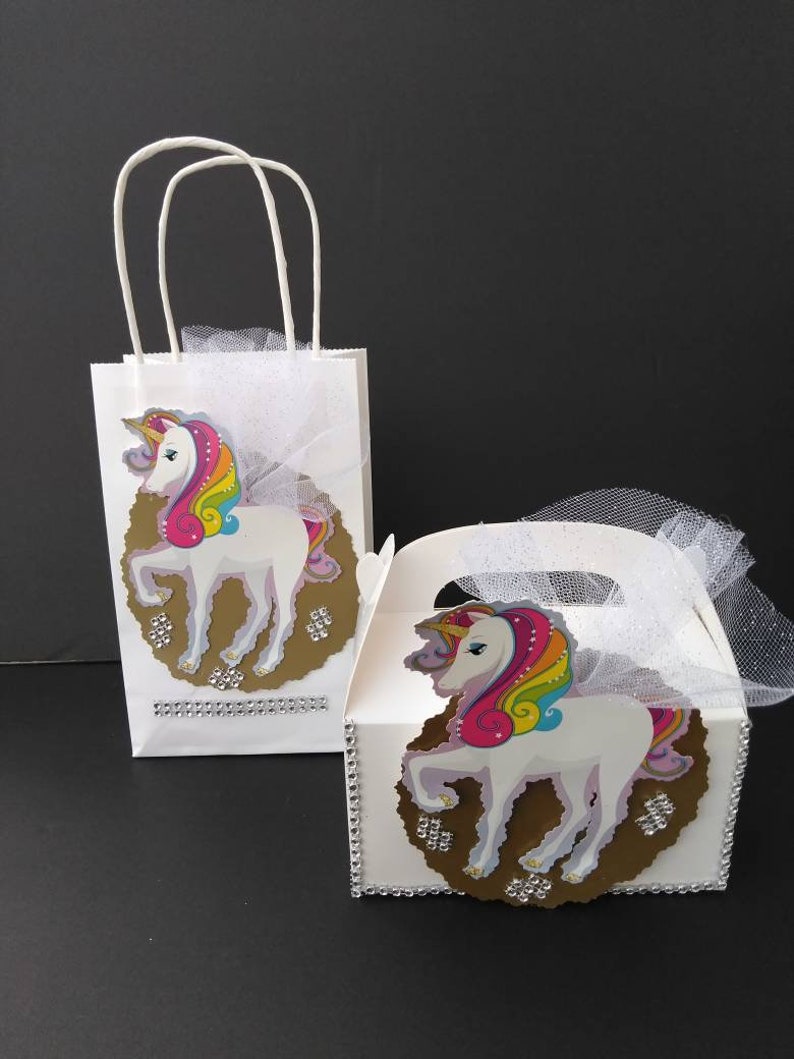 Unicorn Goody Bags and Boxes Party Bag Fillers Goodie Bags Party Favor Bags image 7