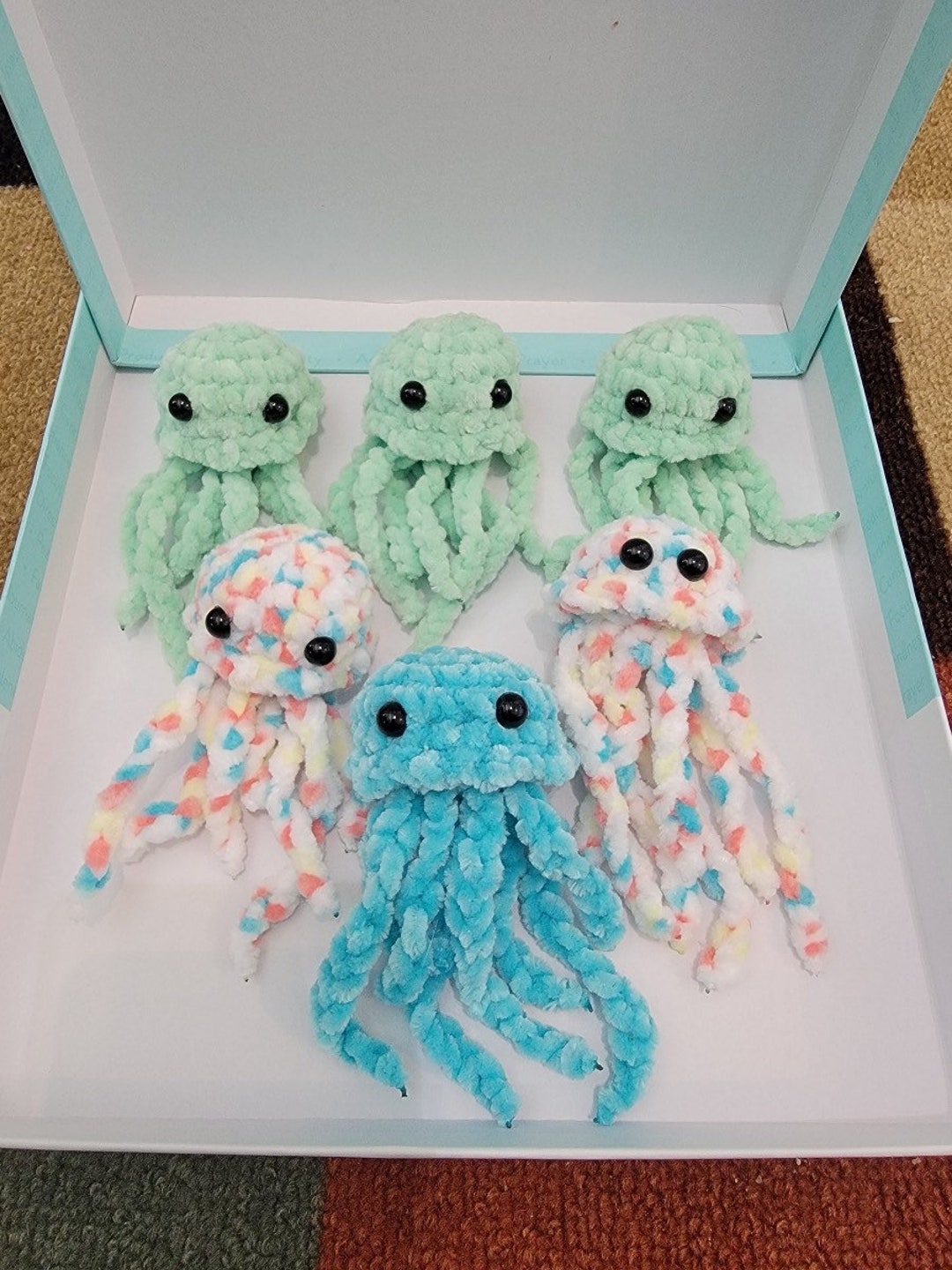 Crochet Jellyfish, Mini Jellyfish, Crochet Mini Jellyfish Etsy