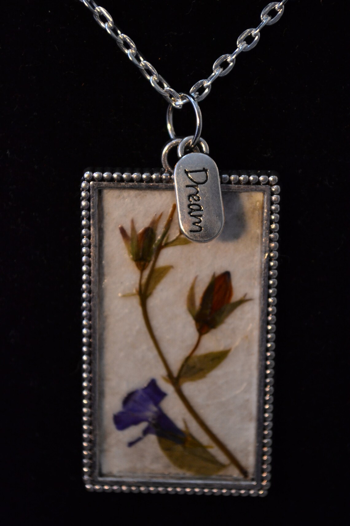 Pressed Flower Pendant, Mother Gift, Bridesmaid, Pressed Flower Jewelry