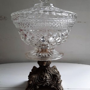 Crystal Candy Dish with Lid