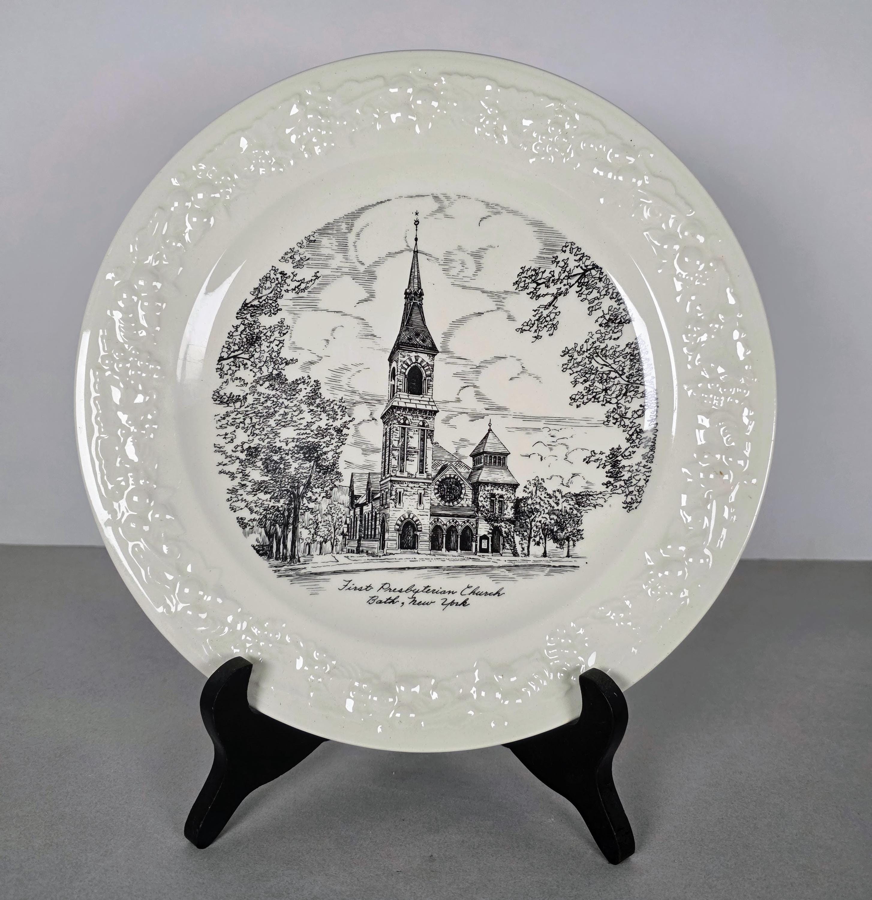 Vintage church plate - Etsy 日本