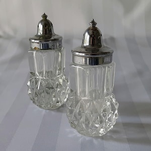 Indiana Glass Diamond Point Salt and Pepper Shaker Set