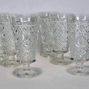 Set of 6 Big Top Peanut Butter Juice Glasses by Hazel-Atlas