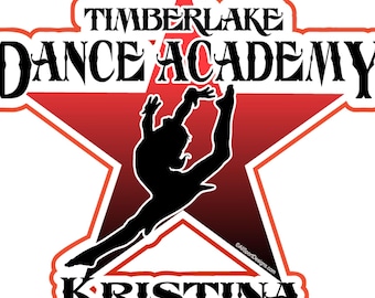 Personalized Dance Team Car Decal: Custom Name, Colors