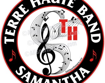 Personalized School Band Decal: Custom Music Stickers & Magnets