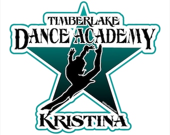 Custom Dance Team Car Decal | Personalized Dancer Name Sticker