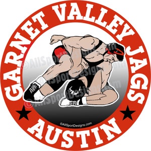 Personalized Wrestling Car Decals / Custom Wrestling Magnet / Personalized Wrestling Car Decal / Wrestling Sticker