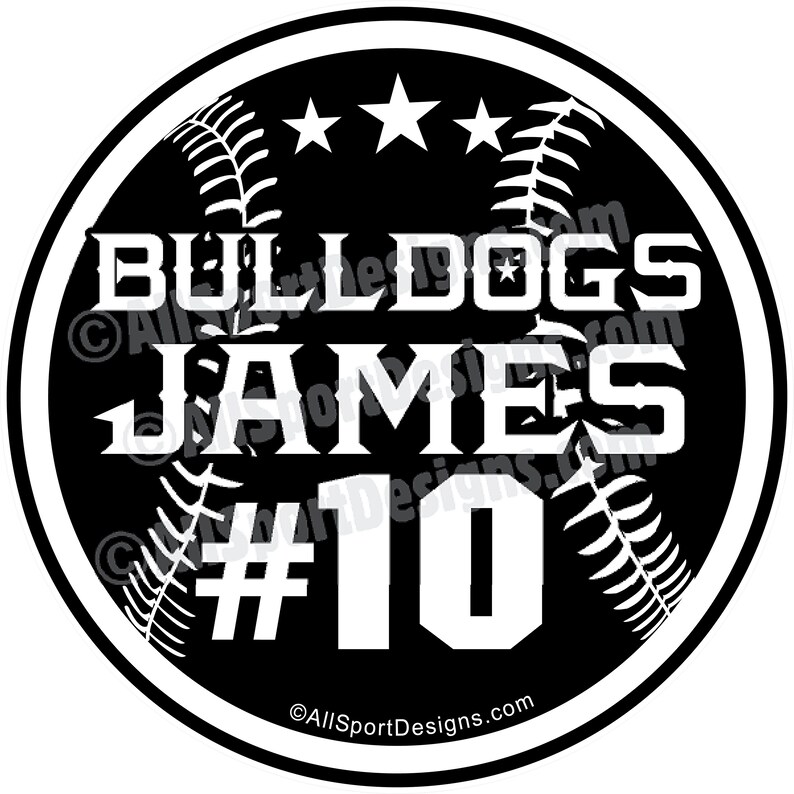 Baseball Car Decals / Baseball Stickers / Custom / Etsy España