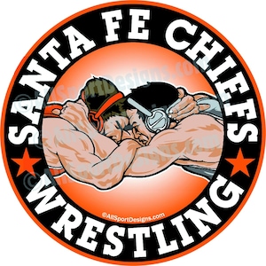 Custom Wrestling Car Decal: Team Magnet, Locker Sticker
