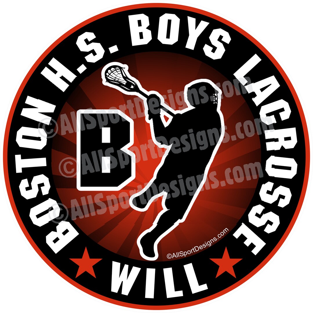 Personalized Lacrosse Decal / Lax Sticker / Lacrosse / Lacrosse