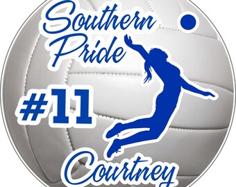 Volleyball Car Decal: Custom Team Magnet, Personalized Gifts