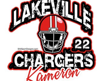 Personalized Football Car Decal: Custom Team Magnets |  Football Yard Signs | Fundraising