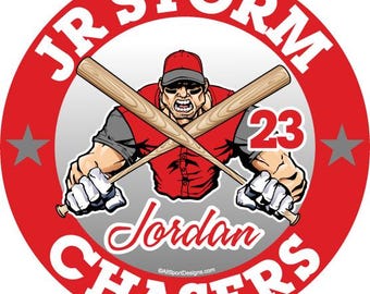 Custom Baseball Car Decals: Magnets I Team Discounts
